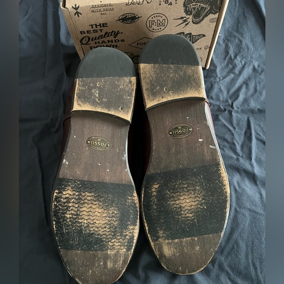 Fossil mens brown leather Boots size 12. Very rare. - Picture 4 of 11